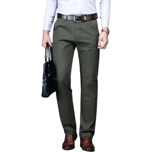 Bovista Pantalon Heren - Chino - Golfbroek - Nette Broek - Elastische Tailleband - Volwassenen - Olijf - 52