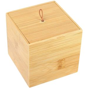 Opbergdoos met Deksel - Bamboe - Stapelbaar - 3 Maten