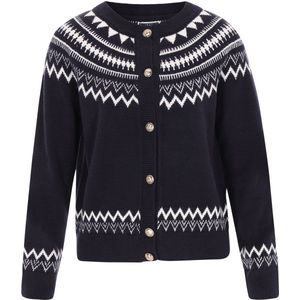 DreiMaster - Maritim - Gebreid Vest - Navy / Wit