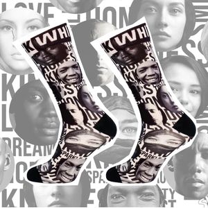 Sock My black white faces sokken maat 43/46