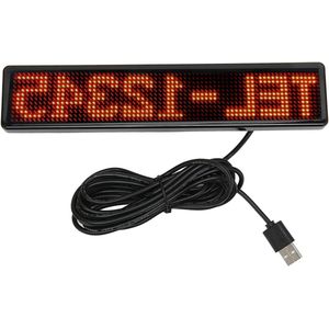 LED Paneel 12x72 Dots Flexibel LED Display Bluetooth APP Controle Aangepast Tekstpatroon Animatie Scrolling Programmeerbaar 230x50mm LED Sign