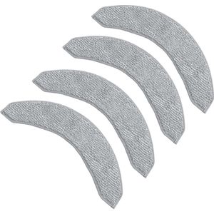 4x Wasbare Dweilpads Geschikt voor iRobot Roomba Combo J Serie - Grijs