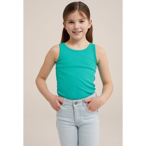 WE Fashion Meisjes singlet van ribstof