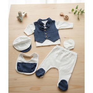 Babysetje 5-delig - Newborn kleding set/jongens - kraamcadeau - babykleding - babykleertjes