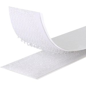 Zelfklevende klittenbandset voor buiten - extra sterk - hittebestendig - UV-bestendig - acrylaatlijm - kleur en afmetingen naar keuze.