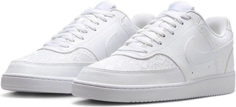 Nike - Court Vision Low - Sneakers - Wit - Synthetisch Materiaal