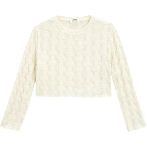 Ronde kraag Stof gedetailleerd Sweatshirt