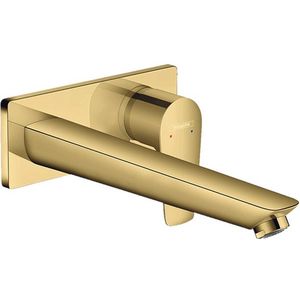 Hansgrohe Talis E afdekset eengreeps wastafelkraan met uitloop 22,5cm, polished gold optic