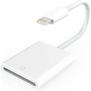 Jumalu Lightning SD Kaartlezer voor iPhone & iPad – Plug & Play – SD/TF – Wit