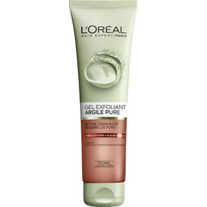 L'Oréal - Skin Expert Pure Clay - Reinigingsgel - Exfoliërend - 150 ml
