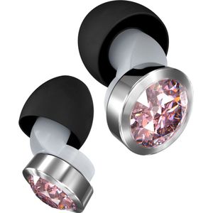 Oordoppen festival Earbling | Oordoppen | Partyplugs | (14dB) | XS/S/M/L - super comfortabel - muziek, concerten, events, focus en reizen - Zilver Pink
