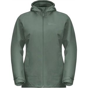 Jack Wolfskin Moonrise 3in1 Jacket Women - Outdoorjas - Dames - Groen - Maat XL