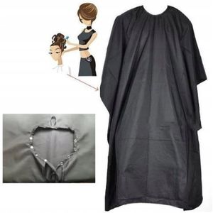 Professionele Kapmant Kapper Zwart 100 cm met Drukknopen