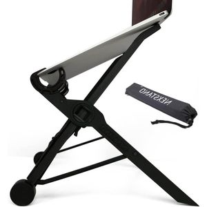Opvouwbare draagbare laptopstandaard - 8 niveaus in hoogte verstelbaar - ergonomische laptophouder voor bureau - MacBook, laptop 10-17