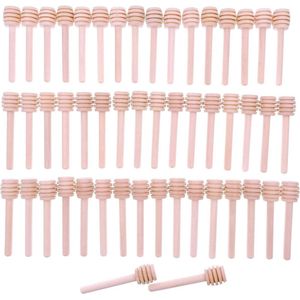 50 x Honinglepel - Honinglift honingspiraal honingstok 8 cm voor bruiloft verjaardag babydouche Kerstmis party dessertgereedschap