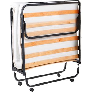 Troonz® Opklapbed - Venetia Deluxe - 90x190 - Vouwbedden - Vouwbed met Vouwmatras - Luxe Matras - Logeerbed Inklapbaar