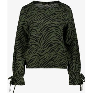 TwoDay dames blouse met zebraprint groen - Maat M