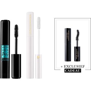 Lancôme 2-Step Wimper Routine Lash Primer | Mascara + Cadeau -Monsieur Big Mascara Waterproof Zwart & Cils Booster XL Mascara Primer + Mini Hypnôse Drama Mascara Zwart Cadeau