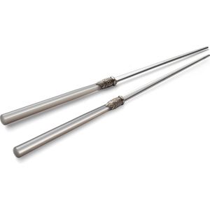 5 paar Fancy Metalen eetstokjes Herbruikbare 304 RVS eetstokjes Kleurrijk, Antislip Vaatwasmachinebestendig Koreaanse China Chop Sticks voor Sushi, Ramen, Aziatische keuken 8.5Inch