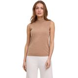 FALKE Basic New Merino Mock Top zacht comfortabel wol tank top dames bruin - maat XS