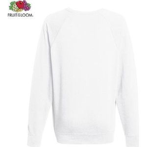 Fruit of the Loom sweater - ronde hals - maat M - heren - Kleur White