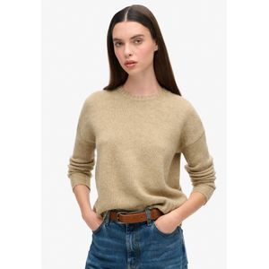 Superdry - Essential Trui - Groen - Gebreide Stof met Wolmengsel