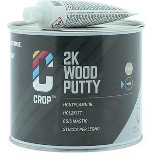CROP 2K Houtplamuur BRUIN - Blik 750ml
