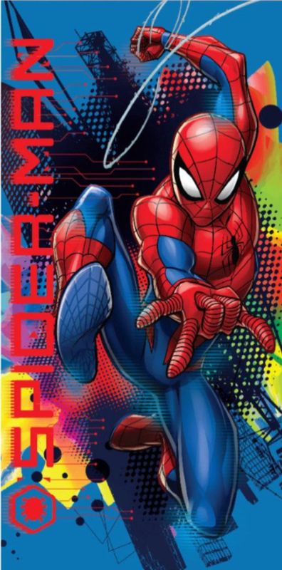 Spiderman badlaken - sneldrogend - Marvel Spider-Man handdoek - 70 x 137 cm