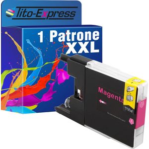 PlatinumSerie 1x cartridge alternatief voor Brother LC-1240 Magenta