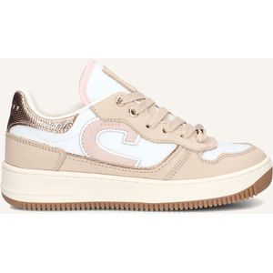 CRUYFF JUNIOR Campo Low Sneakers Meisjes - Leren Sneaker - Beige - Maat 31