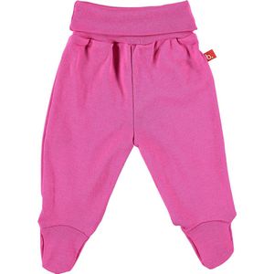 Baby broekje met voet biologisch katoen fuchsia 50