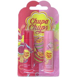 Chupa Chups - Watermeloen & Perzik - Lippenbalsem - 2 Stuks