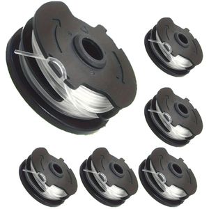 6 Stuks Vervangende Draadspoelen Voor Lidl Parkside, Nylon Draadvervangende Spoel Voor LIDL Parkside Trimmer Grasmaaier PRTA 20-Li A1, B2, C3; PRT 550 A1, A3; PRT 300 A1-2 X 4 M, 1.6 Mm