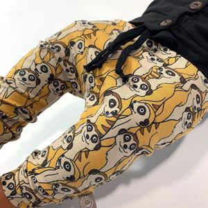 tinymoon Jongens Broek – model drop crotch – Suricata Suricatta – Vintage Oker – Maat 50/56