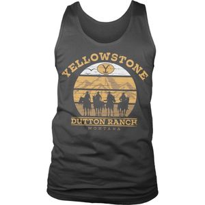 Yellowstone Tanktop -M- Cowboys Zwart