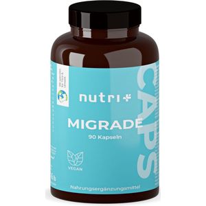 nutri+ Migrade Caps - 90 Capsules - Speciaal Voedingsstoffencomplex - Ontwikkeld door Voedingsdeskundigen