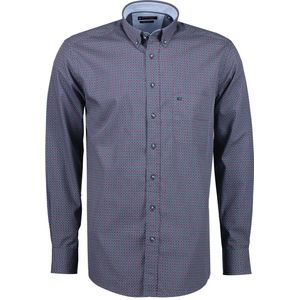Giordano Overhemd - Modern Fit - Blauw - 5XL Grote Maten