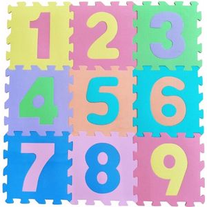 Free2Play By FreeON Speelkleed - Speelmat - Foam Puzzelmat - 1-9 Cijfers