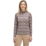 Betty Barclay - Grafisch Rollneck Shirt - Grijs - Dames