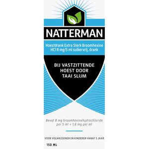 Natterman Hoestdrank Broomhexine Extra Sterk - 2 x 150 ml