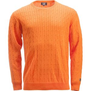 Cutter & Buck Blakely Knitted Sweater Heren 355402 - Helder Oranje - M