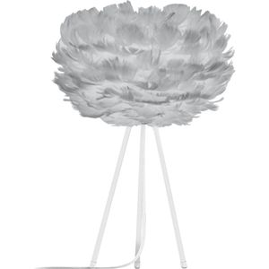 Umage Eos Mini tafellamp light grey - met tripod wit - Ø 35 cm