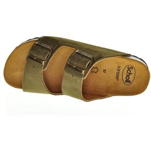 Scholl Josephine Suede Khaki Softstep maat 35