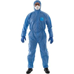 Ansell - AlphaTec 1500 - Wegwerpoveralls - Blauw - SMS Stof - 1 Stuk
