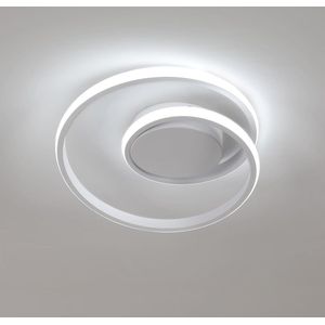 Goeco plafondlamp - 30cm - Medium - LED - 30W - 3600LM - 6500K - koel witte licht - spiraalvormig design plafondlamp - voor slaapkamer hal woonkamer keuken