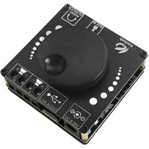 Mini Bluetooth 5.0 Draadloze Stereo Audio Power Versterker - 50W x 2 met 3.5mm AUX en USB