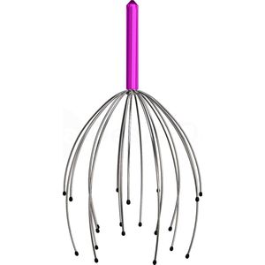 MDO Massagespin - Hoofdmassage spin - Hoofdspin - Massage - RVS - Roze