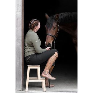 Equivesta - Fleece gevoerde paardrijbroek - full seat suède zitvlak - maat 40