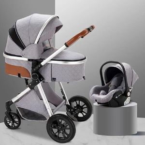 Gran Vida® - Kinderwagen - Multifunctioneel - 3in1 Kinderwagen - Grijs