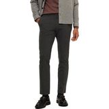 Selected Homme Heren Chino Broek SLHSLIM-ROBERT DES FLEX 175 slim Grijs 29W / 32L Volwassenen